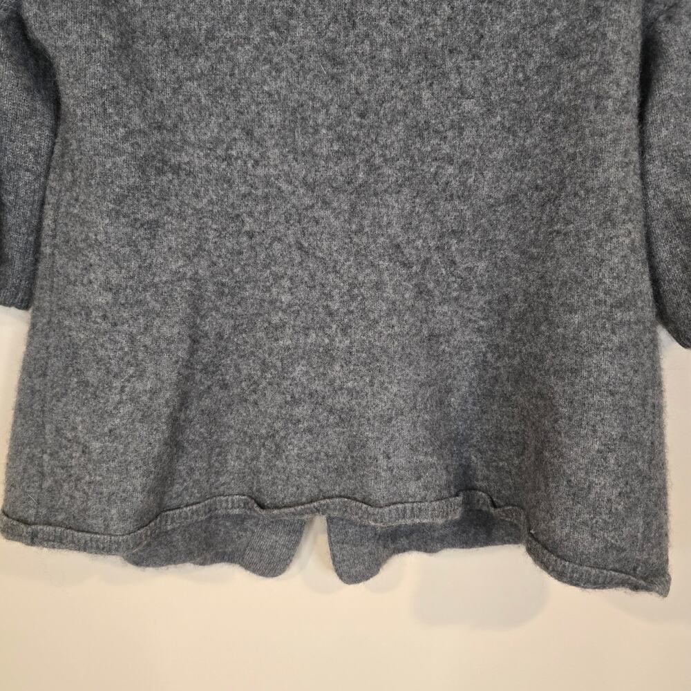 Women's Vince Gray Cashmere 3 Button Sweater Cropped Cardigan | Size Medium - Picture 8 of 11